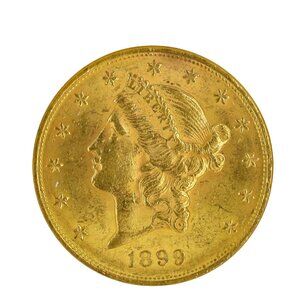 Rare 1899 Vintage NGC-Sealed $20 Liberty Head Gold Coin – Philadelphia Mint